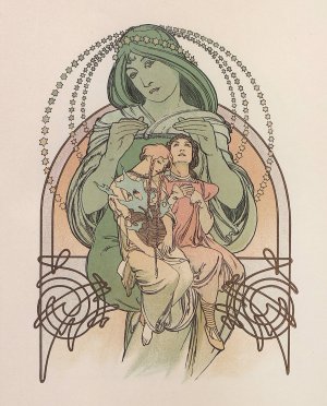 Ilsee, princesse de Tripoli by Alphonse Mucha Oil Painting