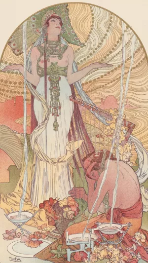 Incantation by Alphonse Mucha Oil Painting