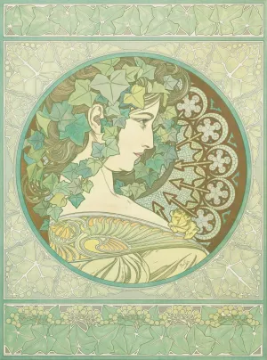 Ivy by Alphonse Mucha Oil Painting