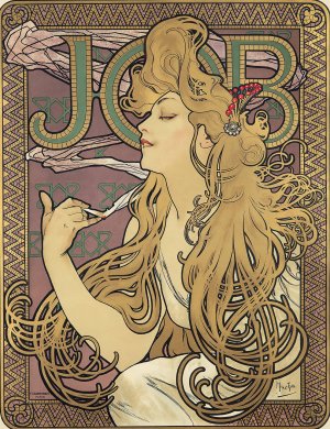 Job by Alphonse Mucha Oil Painting