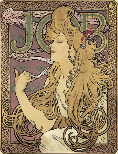 Main Product Photo of Job  Painting by Alphonse Mucha