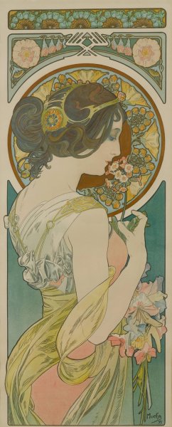 Primrose by Alphonse Mucha Oil Painting