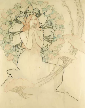 Study for Monte Carlo by Alphonse Mucha Oil Painting