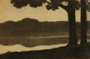 River Bank by Alphonse Osbert Oil Painting