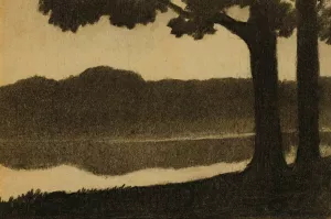 River Bank by Alphonse Osbert Oil Painting