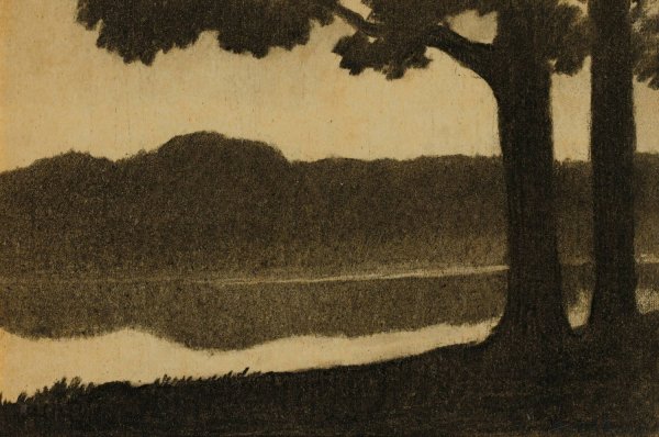 River Bank by Alphonse Osbert - Hand-Painted Oil Painting Reproduction