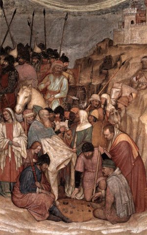 Crucifixion Detail by Altichiero Da Zevio Oil Painting