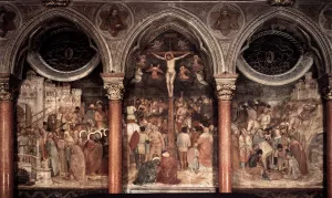 Crucifixion by Altichiero Da Zevio Oil Painting