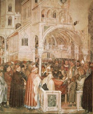 Death of St Lucy by Altichiero Da Zevio Oil Painting