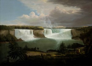A General View of the Falls of Niagara by Alvan Fisher Oil Painting