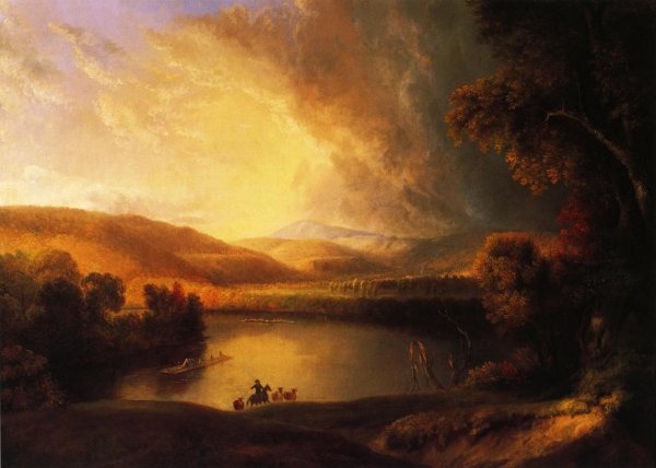Main Product Photo of A Storm in the Valley Painting by Alvan Fisher
