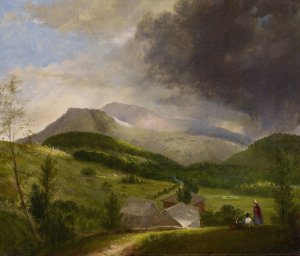 Approaching Storm, White Mountains by Alvan Fisher Oil Painting
