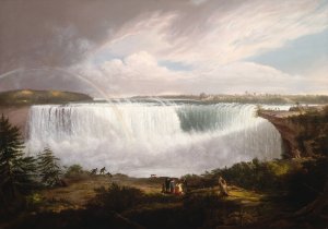 The Great Horseshoe Fall, Niagara by Alvan Fisher Oil Painting
