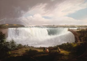 The Great Horseshoe Fall, Niagara by Alvan Fisher Oil Painting