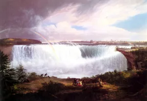 The Great Horseshoe Falls, Niagara by Alvan Fisher Oil Painting