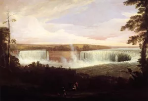 View of Niagara Falls no.2 by Alvan Fisher Oil Painting