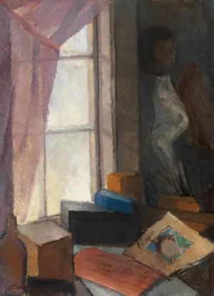By the Window by Alvar Cawen Oil Painting