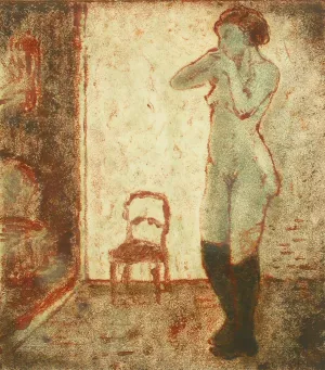 Model by Alvar Cawen Oil Painting