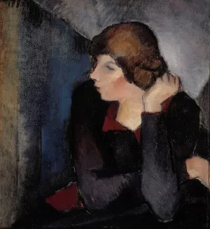 Portrait of a Woman by Alvar Cawen Oil Painting