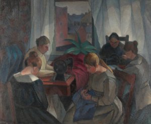 Seamstress by Alvar Cawen Oil Painting