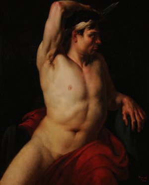 Le Gladiateur by Amable-Louis-Claude Pagnest Oil Painting