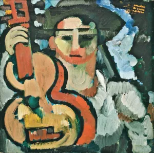 Cavaquinho by Amadeo De Souza-Cardoso Oil Painting
