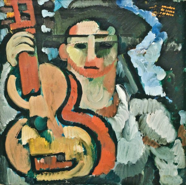 Cavaquinho  by Amadeo De Souza-Cardoso - Hand-Painted Oil Painting Reproduction