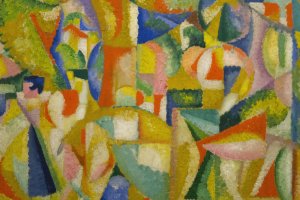 Les Cavaliers by Amadeo De Souza-Cardoso Oil Painting