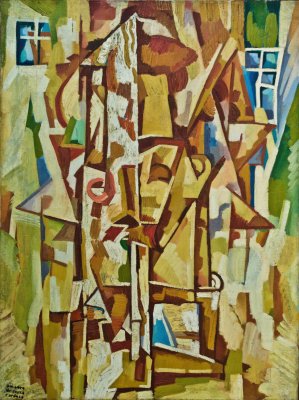 Smoker with a cigarette-holder by Amadeo De Souza-Cardoso Oil Painting