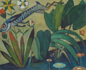 The Leap of the Rabbit by Amadeo De Souza-Cardoso Oil Painting