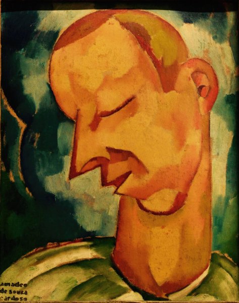 Main Product Photo of The Poor Fool  Painting by Amadeo De Souza-Cardoso