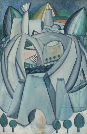 The Stronghold by Amadeo De Souza-Cardoso Oil Painting