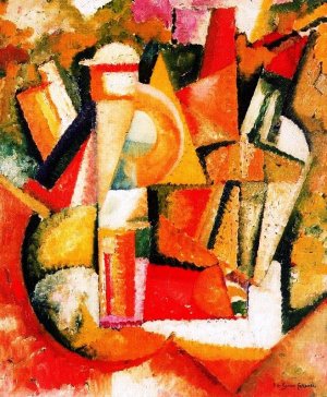 Jockey Oil painting by Amadeu De Sousa Cardoso