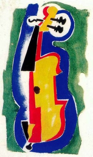 Musical Instrument Oil painting by Amadeu De Sousa Cardoso