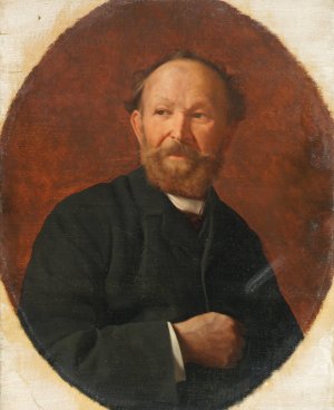 Der Bildhauer Vincenz Pilz by Amadeus Szekulics Oil Painting