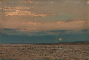 Aften, Hvaler Oil painting by Amaldus Nielsen