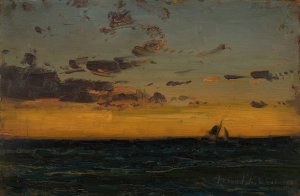 Aftenhimmel Oil painting by Amaldus Nielsen