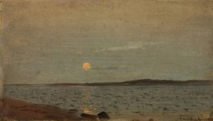 Augustmane by Amaldus Nielsen Oil Painting