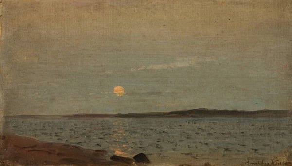 Main Product Photo of Augustmane  Painting by Amaldus Nielsen