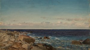 Bris, Jaeren by Amaldus Nielsen Oil Painting
