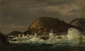 Efter Storm, Spangereidleden Oil painting by Amaldus Nielsen