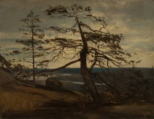 Fjellfuru, Setesdal by Amaldus Nielsen Oil Painting