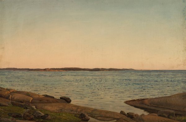 Fra Beiningen, Skudesnes  by Amaldus Nielsen - Hand-Painted Oil Painting Reproduction