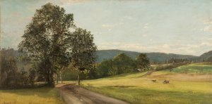 Fra Froen, Vestre Aker by Amaldus Nielsen Oil Painting