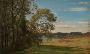 Fra Frognerkilen Oil painting by Amaldus Nielsen