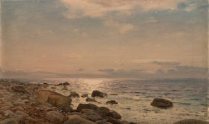 Fra Hodne, Jaeren by Amaldus Nielsen Oil Painting
