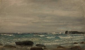 Fra Hodne, Jaeren Oil painting by Amaldus Nielsen