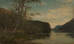 Fra Hornindalsvannet, Nordfjord by Amaldus Nielsen Oil Painting