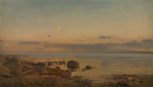 Fra Lister Oil painting by Amaldus Nielsen