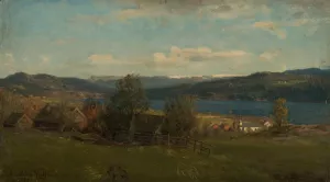 Fra Lonningen Oil painting by Amaldus Nielsen